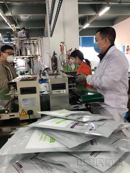 润贝化工开足马力生产航空消毒用品 消毒剂供应力保民航安全